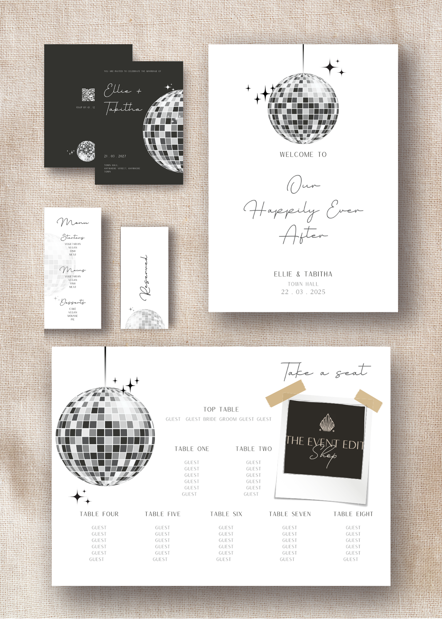 Disco Ball Wedding Pack